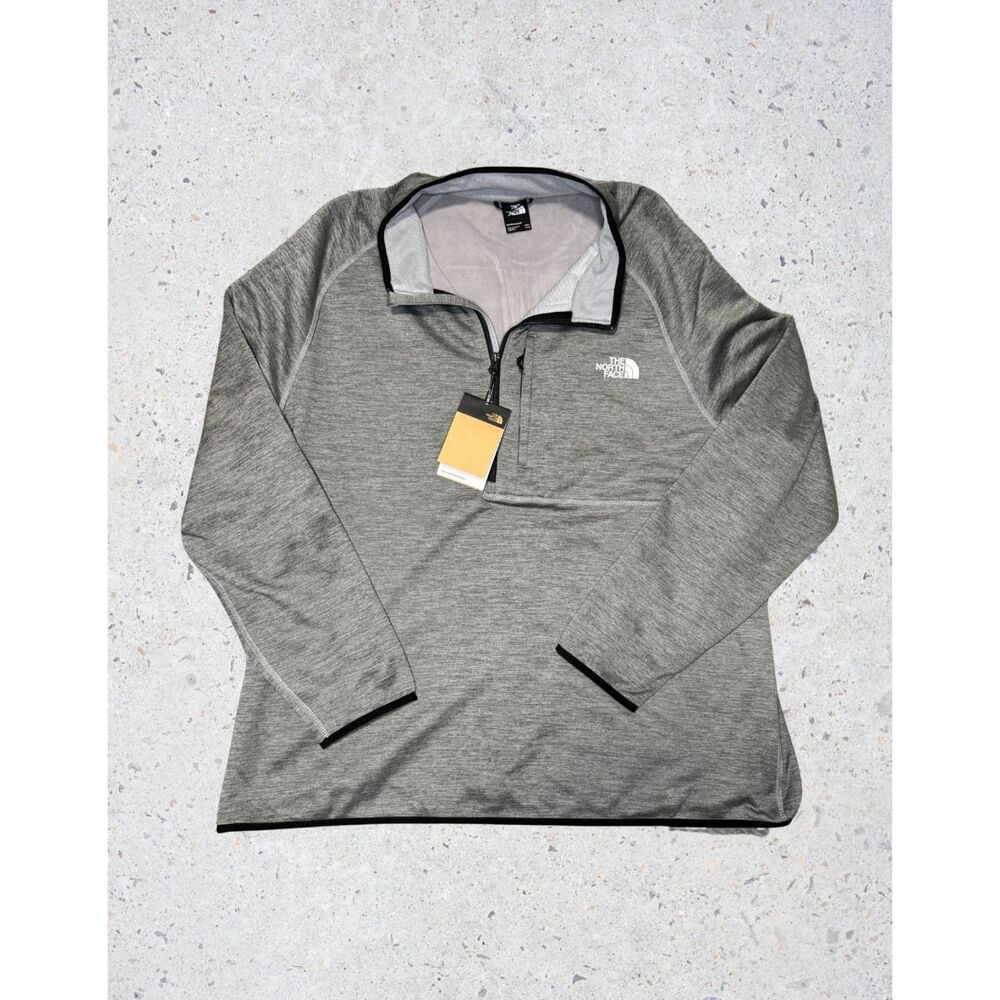 The North Face Gray Quarter Zip Pullover Long Sleeve Top NWT